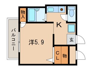 夙川ハイツＡＩＯＩの物件間取画像